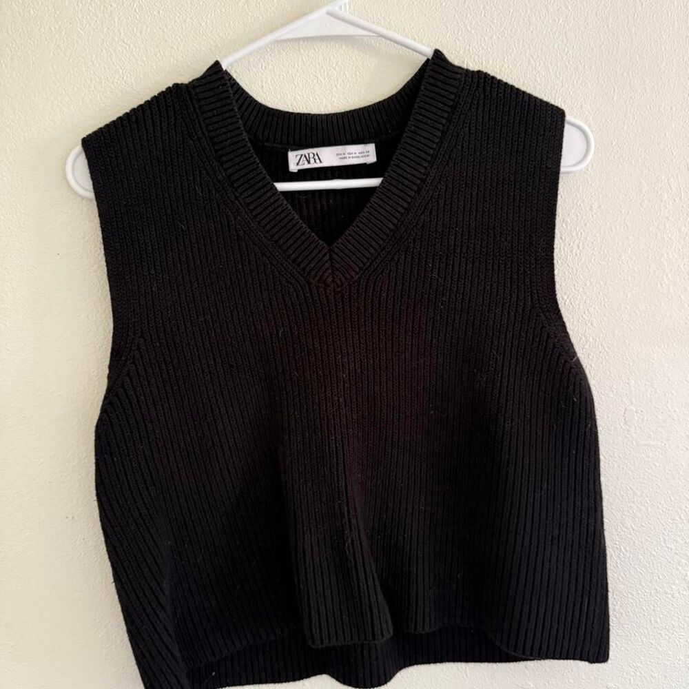 Zara Women's Black Vest
